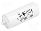 Capacitor: for discharge lamp; 30uF; 250VAC; ±10%; Ø40x83mm; 6 MIFLEX