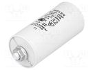 Capacitor: for discharge lamp; 32uF; 250VAC; ±10%; Ø45x83mm; 6 MIFLEX