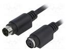 Cable; PS/2 socket,PS/2 plug; 5m; black; connection 1: 1 BQ CABLE