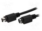 Cable; PS/2 socket,PS/2 plug; 2m; black; connection 1: 1 BQ CABLE