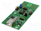Dev.kit: STM8; STM8S003K3T6; pin strips,USB B; prototype board STMicroelectronics