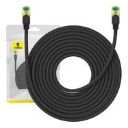 Braided network cable cat.8 Baseus Ethernet RJ45, 40Gbps, 15m (black), Baseus