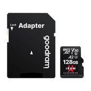 Memory card Goodram IRDM microSD 128GB + adapter (IR-M2AA-1280R12), Goodram