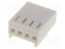 Plug; wire-board; female; 2.54mm; PIN: 4; w/o contacts; for cable ADAM TECH