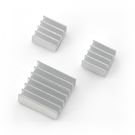 Set of heat sinks for Raspberry Pi with thermoconductive tape - 3pcs