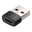 Adapter USB 2.0 Male to USB-C Female Vention CDWB0 Black, Vention