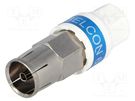 Plug; coaxial 9.5mm (IEC 169-2); for cable CABELCON