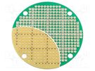 Board: universal; single sided,round,prototyping; 60mm SCI