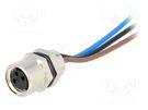 Connector: M8; female; PIN: 3; with leads; socket; Nano-Change; 3A MOLEX