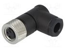Connector: M8; female; PIN: 3; angled 90°; for cable; plug LUMBERG AUTOMATION