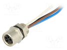 Connector: M8; female; PIN: 4; with leads; socket; Nano-Change; 3A MOLEX