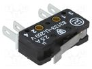 Microswitch SNAP ACTION; 2.5A/250VAC; 0.3A/220VDC; with lever PROMET