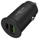 IN CAR USB CHARGER, 2 PORT, 3A