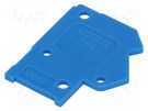 End plate; H: 15.7mm; blue; Features: assembling possibility; 254 WAGO