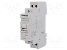 Relay: installation; bistable,impulse; NO; Ucoil: 230VAC; 16A; IP20 FINDER