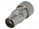 Plug; coaxial 9.5mm (IEC 169-2); male; straight; for cable 
