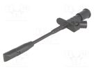 Clip-on probe; with puncturing point; 10A; black; 4mm AXIOMET