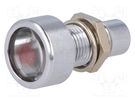 Indicator: LED; prominent; red; Ø8.2mm; IP67; brass SIGNAL-CONSTRUCT