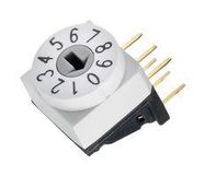 ROTARY CODED SW, 0.15A, 24VDC, 16POS/THT