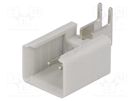 Socket; IDC; male; PIN: 2; angled 90°; THT; tinned; 2.54mm TOMIC