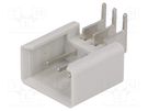 Socket; IDC; male; PIN: 3; angled 90°; THT; tinned; 2.54mm TOMIC