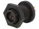 Connector: circular; EN2; socket; female; THT; for panel mounting SWITCHCRAFT