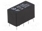 Relay: electromagnetic; DPDT; Ucoil: 24VDC; Icontacts max: 2A; PCB Recoy/RAYEX ELECTRONICS