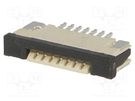 Connector: FFC/FPC; horizontal; PIN: 7; top contacts,ZIF; SMT; 0.5A JOINT TECH