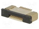 Connector: FFC/FPC; horizontal; PIN: 8; top contacts,ZIF; SMT; 0.5A JOINT TECH