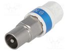 Plug; coaxial 9.5mm (IEC 169-2); for cable CABELCON