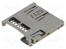 Connector: for cards; microSD; push-push; SMT; gold-plated ATTEND