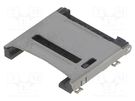 Connector: for cards; microSD; shielded,with hinged cover; SMT MOLEX