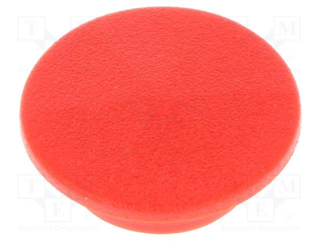 Cap; plastic; push-in; red; Works with: K21 CLIFF K21-RED