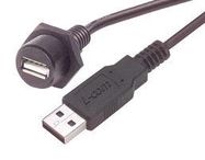 USB CABLE, 2.0, A PLUG-A RCPT, 5M