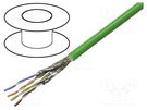 Wire; S/FTP; 4x2x23AWG; industrial Ethernet,PROFINET; 6a; solid HARTING