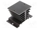 Heatsink: extruded; Y; for one phase solid state relays; black STONECOLD