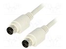 Cable; PS/2 plug,both sides; Len: 2m; connection 1: 1; Øcable: 5mm BQ CABLE