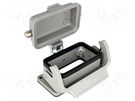 Enclosure: for Han connectors; Han; size 10B; with latch; IP65 HARTING