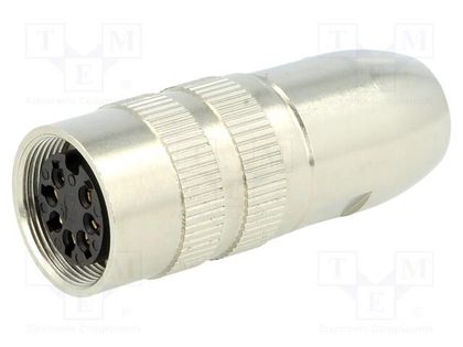 Connector: M16; plug; female; soldering; for cable; PIN: 7; 5A; 60V LUMBERG 0322-07-1