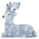 LED Christmas deer, 27 cm, outdoor and indoor, cool white, timer, EMOS