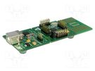 Dev.kit: STM8; STM8S105C6T6; pin strips,USB B; prototype board STMicroelectronics