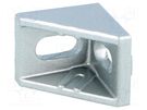 Angle bracket; for profiles; Width of the groove: 5mm; W: 17mm FATH