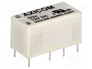 Relay: electromagnetic; DPDT; Ucoil: 12VDC; 3A; 0.5A/125VAC; PCB TE Connectivity