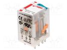 Relay: electromagnetic; DPDT; Ucoil: 12VDC; Icontacts max: 24A RELPOL