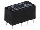 Relay: electromagnetic; DPDT; Ucoil: 12VDC; 3A; 0.5A/125VAC; PCB TE Connectivity