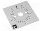 Scale for mechanical timer; MI2R FAUCIGNY INSTRUMENTS