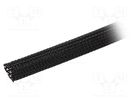 Polyester braid; ØBraid : 9.5mm; polyester; black; -70÷125°C ALPHA WIRE