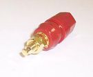 4MM BINDING POST, GOLD, RED