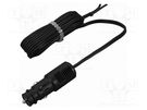 Cigarette lighter socket extension cord; cables; 20A; black PRO CAR