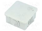 Enclosure: junction box; X: 65mm; Y: 65mm; Z: 32mm; wall mount; IP44 ABB